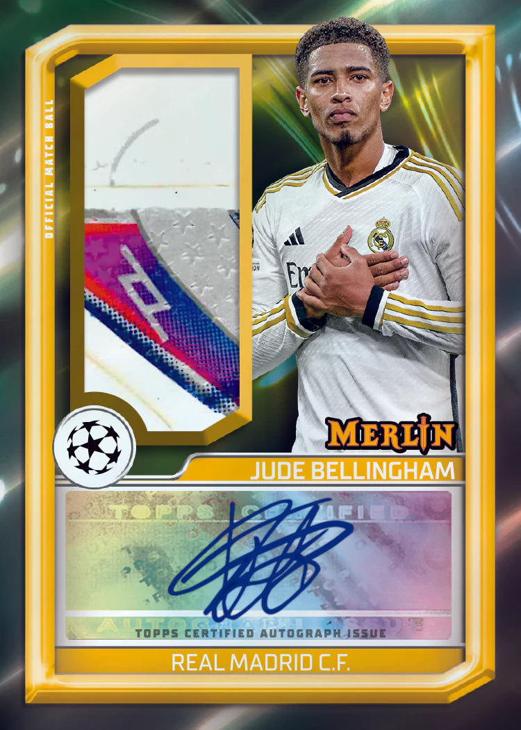 Topps UCC Merlin Chrome Football Soccer Blaster Box 2023-24