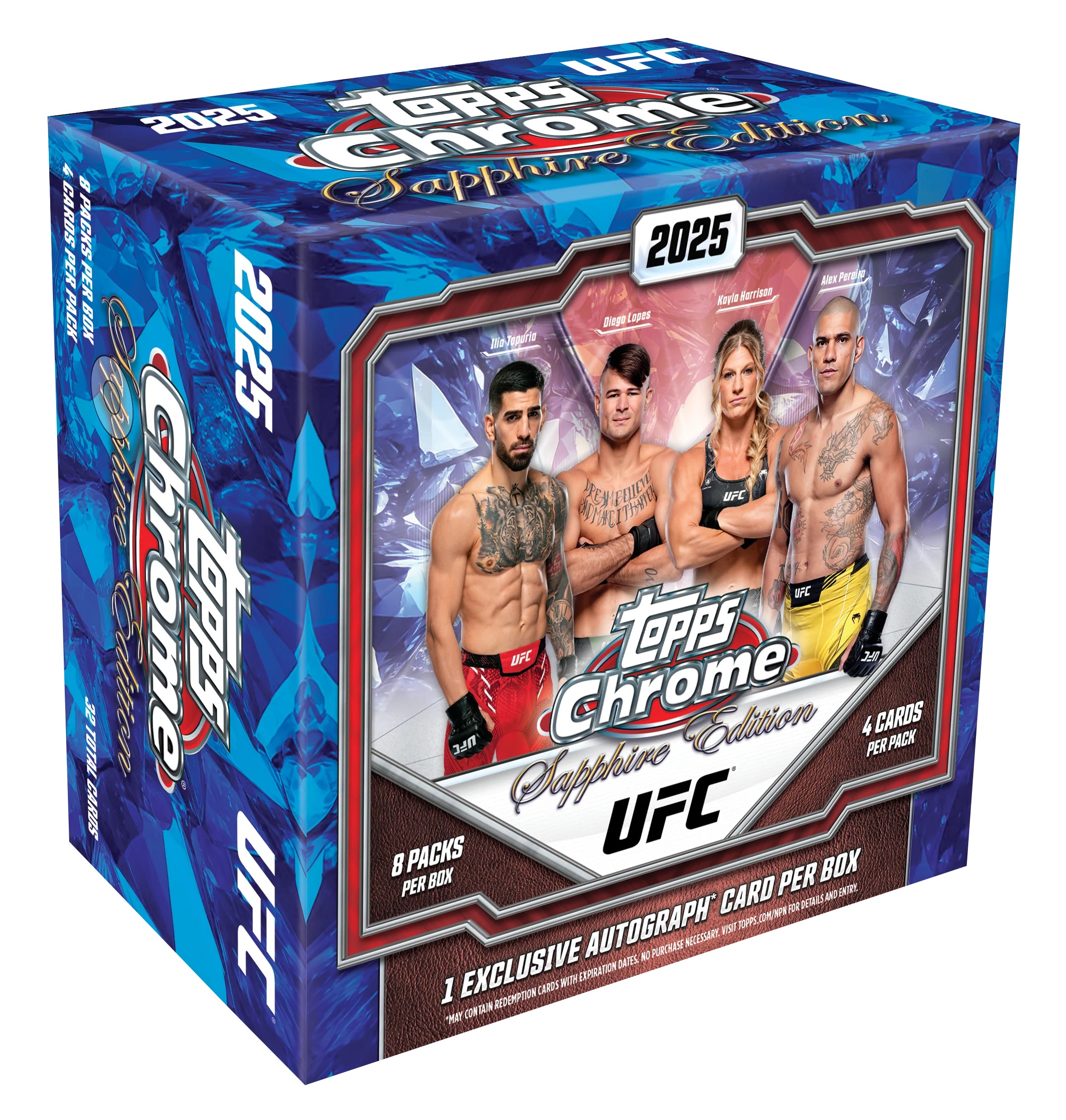 Topps Chrome UFC Sapphire Edition Hobby Box 2025