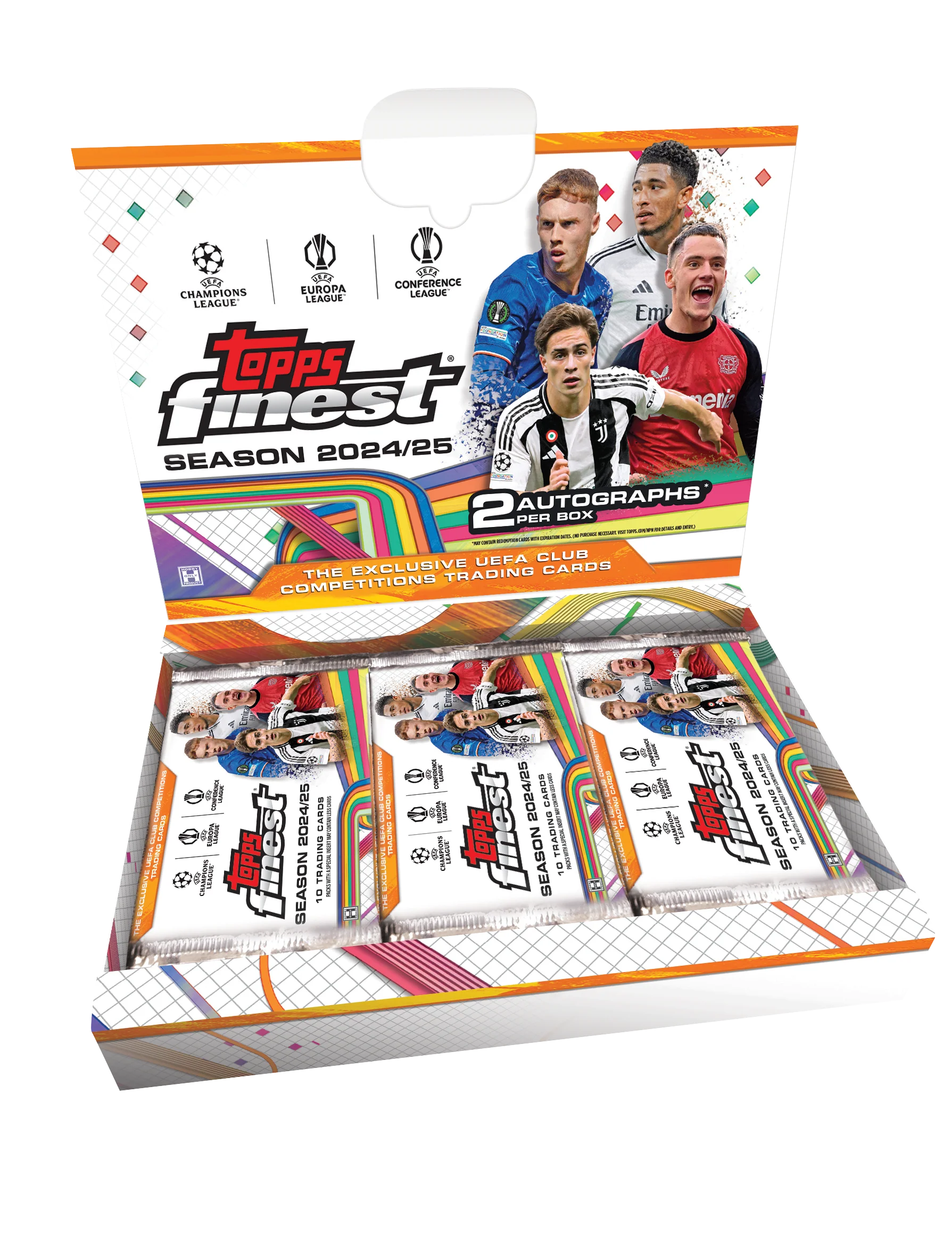 Topps Finest UEFA Club Competitions Hobby Box 2024/25