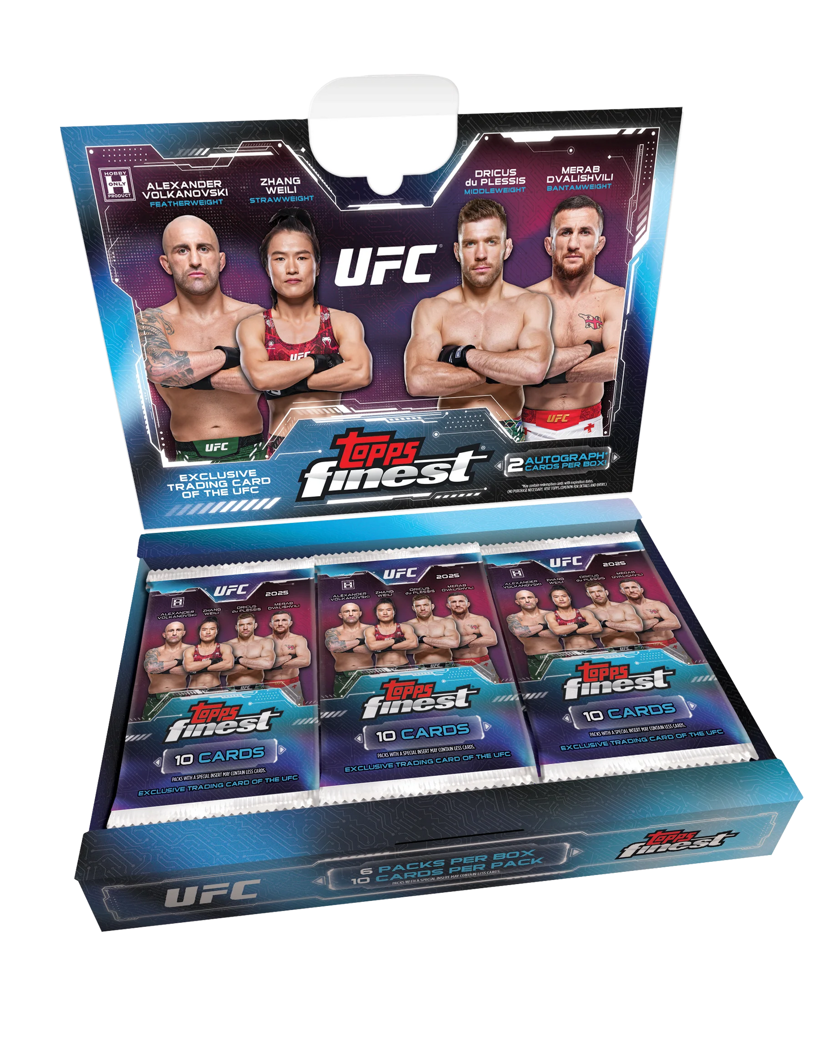 Topps Finest UFC Hobby Box 2025