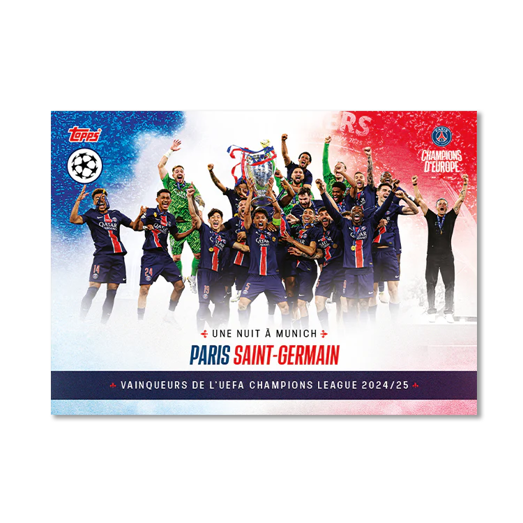 Topps Paris Saint-Germain: Champions d'Europe 2025