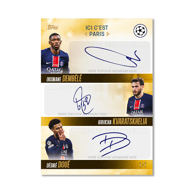 Topps Paris Saint-Germain: Champions d'Europe 2025